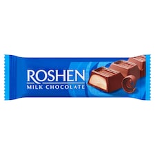 Roshen tejcsokoládé szelet crème brûlée ízű töltelékkel 33 g