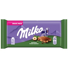 Milka alpesi tej felhasználásával készült tejcsokoládé törtmogyoróval 45 g