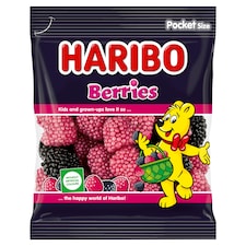 Haribo Berries zselécukorka dekorációs cukorkával 100 g