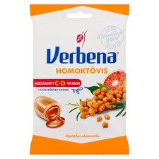 Verbena töltött keménycukorka homoktövis kivonattal és hozzáadott vitaminokkal 60 g