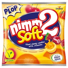 nimm2 Soft gyümölcsös töltött olvadó cukorka gyümölcslével és vitaminokkal 90 g
