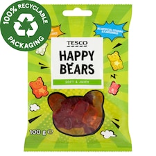 Happy Bears vegyes gyümölcsízű gumicukor 100 g