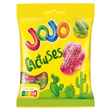 Jojo Savanyú Kaktusz, vegyes gyümölcsízű gluténtmentes gumicukorka 80 g