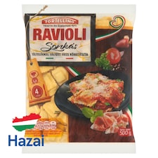Tortellino Ravioli sonkás töltelékkel töltött friss körettészta 500 g