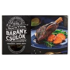 Berekhús Sous Vide báránycsülök fűszerezett, lassan főzött