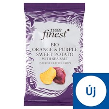 Finest bio édesburgonyachips tengeri sóval 100 g