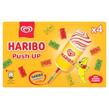 Algida Haribo Push-Up Multipack epres jégkrém 4 x 85 ml