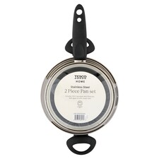 Home Basics rozsdamentes acél serpenyőkészlet 2 db