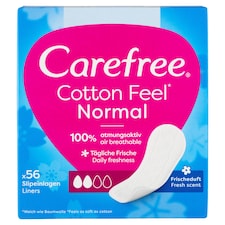 Carefree Cotton Feel tisztasági betét friss illattal 56 db