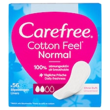 Carefree Cotton Feel Normal illatanyagmentes tisztasági betét 56 db