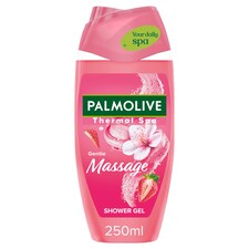 Palmolive Gentle Massage bőrradírozó tusfürdő cseresznyevirág és eper illattal 250 ml