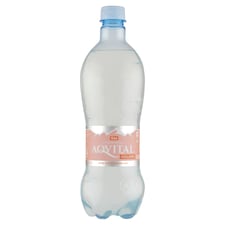 Aqvital eper & rebarbara ízű természetes ásványvíz alapú enyhén szénsavas üdítőital 0,75 l