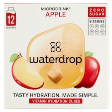 Waterdrop pezsgőkocka frissítő ital készítéséhez alma gyümölcsporral 12 x 2,1 g (25,2 g)