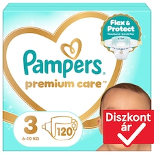 Pampers Premium Care Pelenka, Méret: 3, 120 db, 6kg-10kg