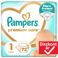 Pampers Premium Care Pelenka, Méret: 1, 72 db, 2kg-5kg