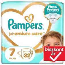 Pampers Premium Care Pelenka, Méret: 7, 32 db, 15kg+