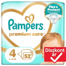 Pampers Premium Care Pelenka, Méret: 4, 52 db, 9kg-14kg