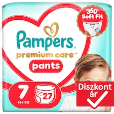 Pampers Premium Care Bugyipelenka, Méret: 7, 27 db Pelenka, 15kg+
