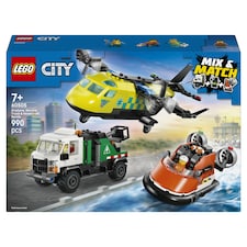 LEGO City 60505 Repülőgép, emelőkosaras kocsi és légpárnás jármű remix