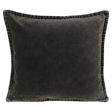 F&F Home Black Cotton Velvet díszpárna 45 cm x 45 cm