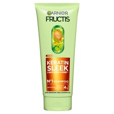Garnier Fructis Keratin Sleek sampon száraz, szöszösödő hajra 200 ml