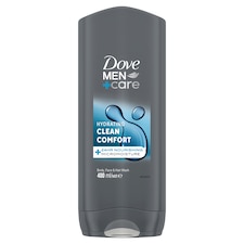 Dove Men+Care Hydrating Clean Comfort tusfürdő testre, arcra, hajra 400 ml