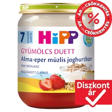 HiPP bio alma-eper müzlis joghurtban bébidesszert 7 hónapos kortól 160 g