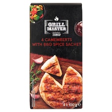 Grill Master fehér nemespenésszel érő camembert 4 x 100 g és fűszerkeverék 16 g külön tasakban