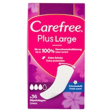 Carefree Plus Large tisztasági betét friss illattal 36 db