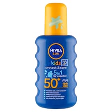 NIVEA SUN Kids hidratáló színezett gyermek napozó spray FF50+  200 ml