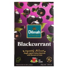 Dilmah filteres fekete tea feketeribizli aromával, ceyloni fekete tea aromákkal 20 filter 30 g