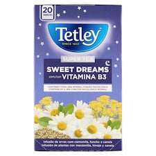 Tetley Sweet Dreams Super Tea B3 vitaminnal, ízesített gyógynövénytea 20 filter 40 g