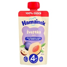 Hamánek szilva és alma bébiétel 4 hónapos kortól 100 g