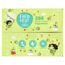 Fred & Flo illatosított, nedves babatörlőkendők 4 x 72 db