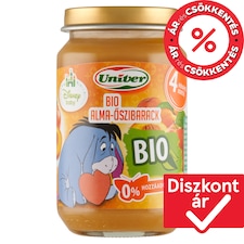 Univer Disney Baby bio alma-őszibarack bébidesszert 4 hónapos kortól 163 g