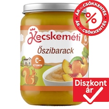 Kecskeméti őszibarack bébidesszert 4 hónapos kortól 190 g