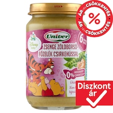 Univer zsenge zöldborsófőzelék csirkehússal bébiétel 6 hónapos kortól 163 g