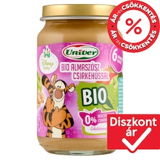 Univer Disney Baby bio almaszósz csirkehússal bébiétel 6 hónapos kortól 163 g