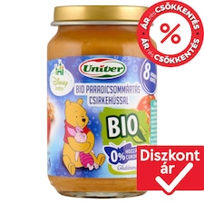 Univer Disney Baby bio paradicsommártás csirkehússal bébiétel, 8 hónapos kortól 163 g
