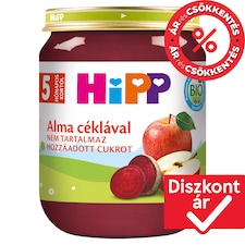 HiPP bio alma céklával bébidesszert 5 hónapos kortól 125 g