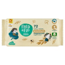 Fred & Flo pamut nedves törlőkendők 72 db