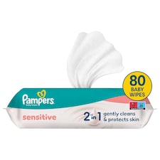 Pampers Sensitive Baby Nedves Törlőkendő, 1 Csomag x 80 Törlőkendő = 80 db Baba Nedves Törlőkendő