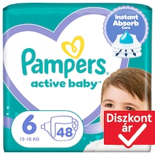 Pampers Active Baby Pelenka, Méret: 6, 48 db Pelenka, 13kg-18kg