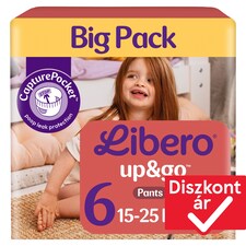 Libero Up&Go Big Pack bugyipelenka, méret: 6, 15-25 kg, 34 db