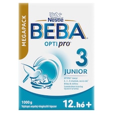 Beba Optipro 3 Junior tejalapú anyatej-kiegészítő tápszer 12. hó+ 2 x 500 g (1000 g)