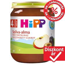 HiPP bio szilva-alma bébidesszert 4 hónapos kortól 125 g