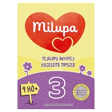 Milupa 3 tejalapú anyatej-kiegészítő tápszer 9 hó+ 500 g