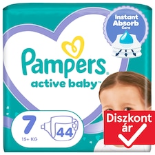 Pampers Active Baby Pelenka, Méret: 7, 44 db Pelenka, 15kg+