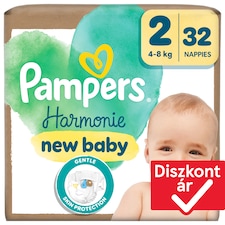 Pampers Harmonie Pelenka, Méret: 2, 32 Pelenka, 4kg-8kg