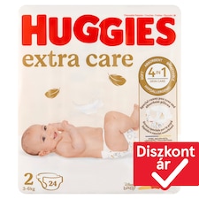 Huggies Extra Care 2, 3-6 kg, nadrágpelenka 24 db